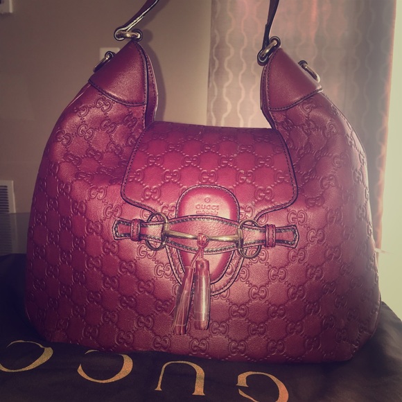 Gucci Handbags - Gucci Emily Guccissima Signature Leather Hobo Bag
